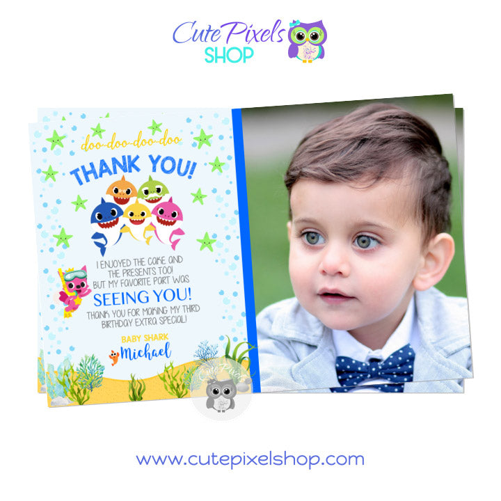 1st birthday thank you cards