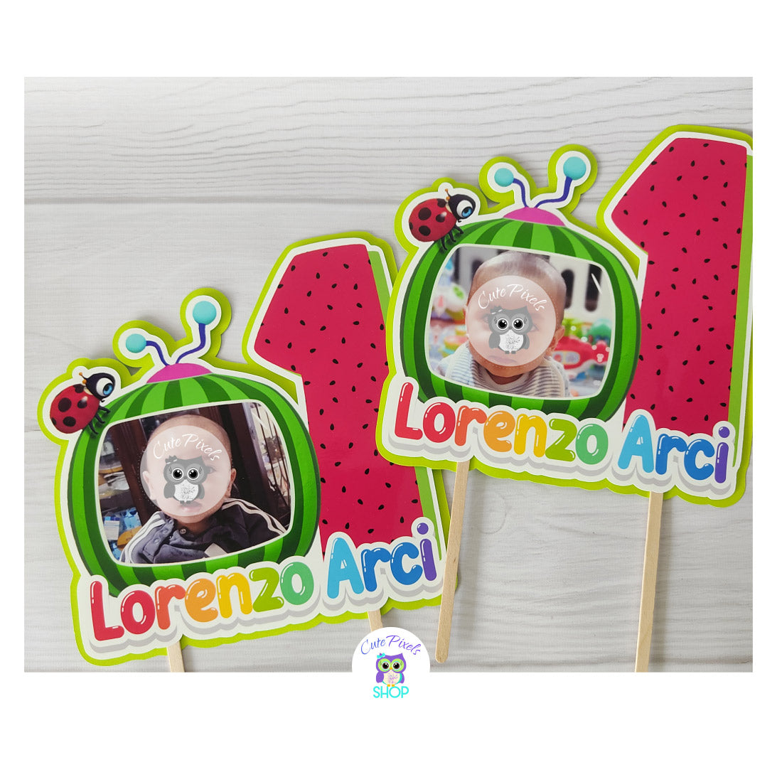 Buy Cocomelon Theme Birthday Cake Topper Online in India