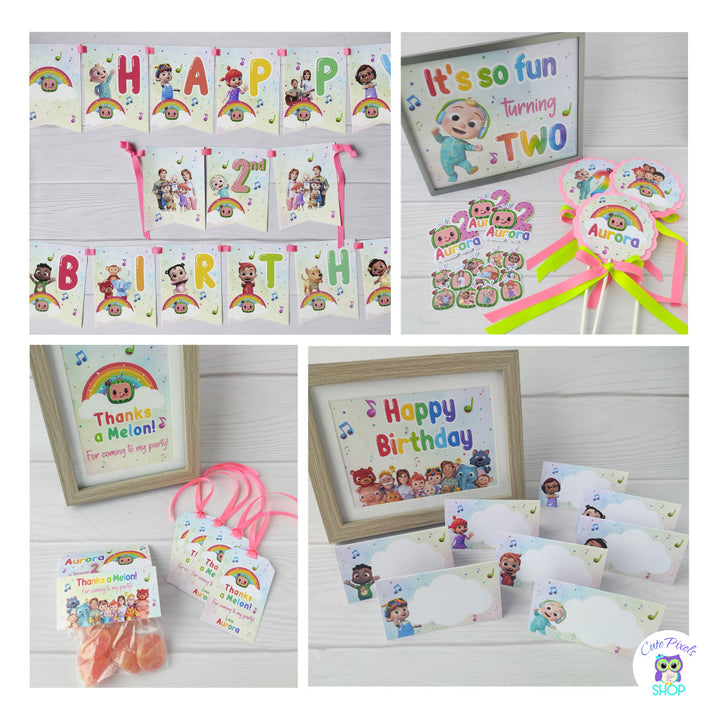 Cocomelon Party Decorations - Printed Cocomelon Party Package – Cute Pixels  Shop