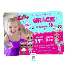 LOL Surprise Dolls Invitation - LOL Birthday Party – Cute Pixels Shop