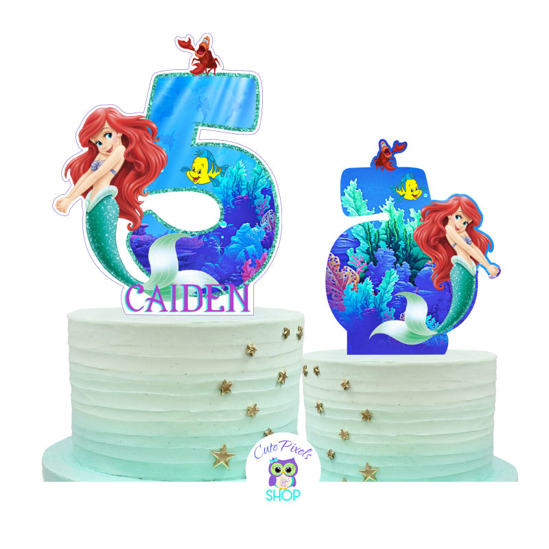 Mermaid Birthday Cake for a 6th Birthday Party - Dessert First