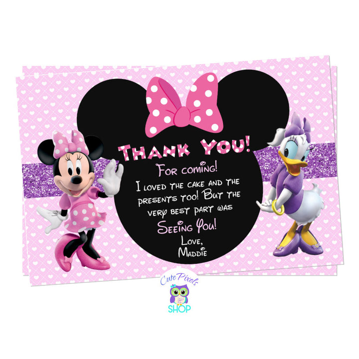 Minnie & Daisy Birthday Invitation - and Daisy Party – Cute Pixels
